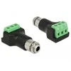 Adapteris AV Delock terminalų blokas 3 kontaktų - 3,5 mm lizdas (65878)