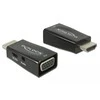 AV adapteris Delock HDMI - D-Sub (VGA) + lizdas 3,5 mm rudos (65901)