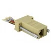 Delock Adapteris Sub-D 9 Pin Buchse zu RJ45 Buchse Montagesatz grau