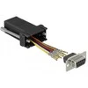 Delock Adapteris Sub-D 9 Pin Buchse zu RJ45 Buchse Montagesatz juodas