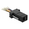 DeLOCK 66166 lyties keitiklis / Sub-D RJ-45 kabelis, juodas, nerūdijantis plienas