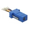 Delock Adapteris Sub-D 9 Pin Stecker zu RJ45 Buchse Montagesatz blau