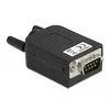 Delock Adapteris Sub-D 9 Pin Stecker zu Terminalblock 10 Pin mit Gehäuse