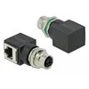 Delock Netzwerkadapter M12 8 Pin X-kodiert Buchse zu RJ45 Buchse
