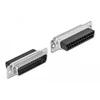 Delock Adapteris D-Sub 25 kontaktų kištukas su RJ45 moterimi surinkimo rinkinys mėlynas