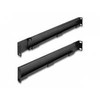 Delock DeLOCK 19 mounting rail, length adjustable 368 - 600 mm for network cabinet, mounting rails (juodas, 2 pieces, 1 height unit)