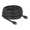 Kabelis Delock Delock - HDMI-Kabelis mit Ethernet - HDMIMMNLich zu HDMMMNLich - 12 m - Juodas - palaikymas von 8K 60 Hz, bis zu 48 Gbps Datentransferrate
