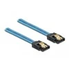 Delock SATA 6 Gb/s Kabelis UV Leuchteffekt blau 30 cm