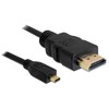 Kabelis Delock HDMI Micro - HDMI 1m juoda (82661)