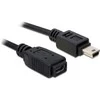 Kabelis USB Delock USB-A - miniUSB 1 m Juodas (82667)