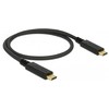 Delock Kabelis USB-C M/M 2.0 0.5m juoda E-Marker
