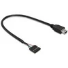 Delock kabelio USB 2.0 kontaktų antraštės lizdas > USB mini kištukas 30 cm