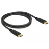 Kabelis USB Delock USB-C M/M 2.0 1m juoda E-Marker (83323)