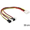Delock Molex - 2- pin, 0,3m, Multicolor (83343)