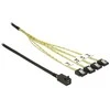 Delock Cable Mini SAS HD SFF 8643 x4 > 4x SATA 1 m