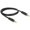 Kabelis Delock Jack 3.5mm - Jack 3.5mm 1m juoda (83435)