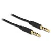 DELOCK Cable Stereo Jack 3,5 mm 4 kontaktų 2m