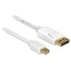 DELOCK Cable mini Displayport male > Displayport vyriškas 1 m