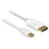 Kabelis Delock Rodyti Port Mini - DisplayPort 2m balta (83482)