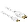 Kabelis Delock Rodyti Port Mini - DisplayPort 5m balta (83484)