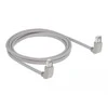 Delock Netzwerkkabel RJ45 Cat.6A S/FTP oben / oben gewinkelt 2 m