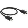 Sonstige „Delock“ maitinimo paskirstymo kabelis „Micro USB-B“ kištukas > „Micro USB-B“ kištukas OTG