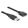USB kabelis Delock USB-A - microUSB 3 m, juodas (83599)