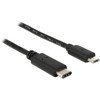 DELOCK Cable USB Type-C 2.0 male > USB 2.0 type Micro-B male 1 m juodas