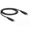 Delock Cable USB 3.1 Gen 2 USB Type-C™ kištukas > USB Type-C™ kištukas el. žymeklis 1 m juodas