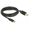 Kabelis USB Delock KABELIS USB-C(M)->B(M) 2.0 3M JUODA DELOCK