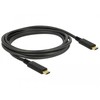 Delock Cable USB 3.1 Gen 1 USB Type-C™ kištukas > USB Type-C™ kištukas el. žymeklis 2 m juodas