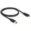 Delock 83718 - 1 m - USB A - USB C - USB 3.2 Gen 2 (3.1 Gen 2) - Male/Male - Juodas