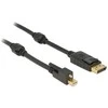 Delock Mini DisplayPort į DisplayPort laidas su varžtine jungtimi