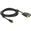 Kabelis Delock DisplayPort Mini - DVI-D 3m juoda (83727)