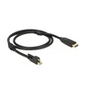 KABELIS DISPLAYPORT MINI(M) V1.2 ZE ŚRUBĄ->HDMI(M) 2M 4K AKTYWNY JUODA DELOCK
