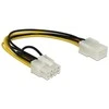 Delock maitinimo kabelis PCIE 6 kontaktų moteriškas > 8 kontaktų vyriškas PCIE
