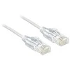 Jungiamasis kabelis Delock RJ45 Cat6 U/UTP 1.00m baltas plonas