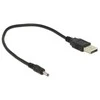 Delock Kabelis USB Typ-A Stecker Power > DC 3,0 x 1,1 mm Stecker 27 cm