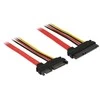 Delock kabelis SATA 6 Gb/s 22 kontaktų kištukas > SATA 22 kontaktų lizdas