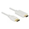 DELOCK Cable Displayport 1.2 male > High Speed HDMI-A pasyvus 4K 2 m baltas