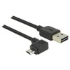DELOCK USB kabelis A -> micro B St/St 1.00m 90° jungtis