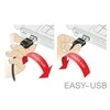 DELOCK USB kabelis A -> micro B St/St 1.00m 90° jungtis