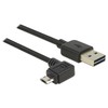 Delock kabelis EASY USB 2.0-A EASY Micro-B kairėje/dešinėje 0,5 m