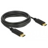 Delock Kabelis USB 2.0 USB Type-C Stecker > USB Type-C Stecker 3,0 m juodas 3 A