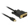 Delock 83987 - 0.5 m - Mini DisplayPort - DVI-D - Male - Male - Gold