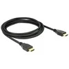 DELOCK kabelis didelės spartos HDMI su eternetu HDMI A kištukas > HDMI A vyriškas 4K 2 m