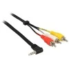 Delock kabelio lizdas 3,5 mm 4 kontaktų kištukinis kampinis > 3 x