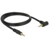 Delock Kabelis Klinke 4 Pin 3,5 mm gewinkelt juodas 1 m