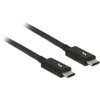 DELOCK laidas Thunderbolt 3 USB-C kištukas > USB-C vyriškas pasyvus 1,0 m 5 A 20 Gb/s juodas