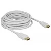 Delock Kabelis DisplayPort 1.2 Stecker > DisplayPort Stecker baltas 4K 60 Hz 7m